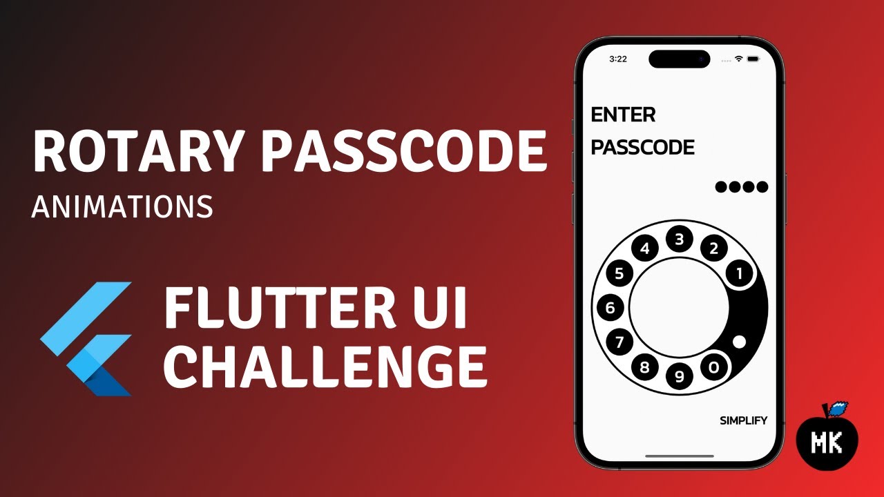 Rotary passcode | Flutter UI challenge | Part 2: Animations