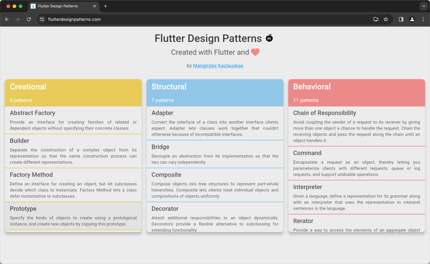 Flutter Design Patterns