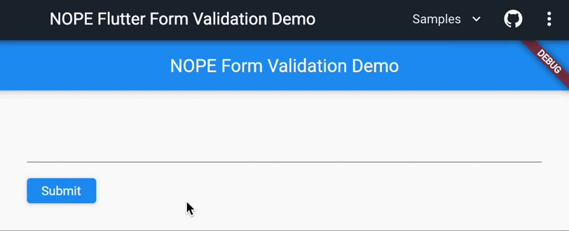 How to create a NOPE Flutter form validation in 15 minutes 